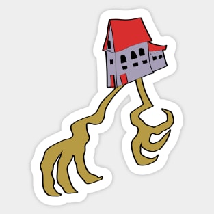 baba yaga house Sticker